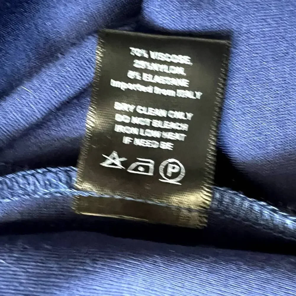 Arlum Royal Blue Indigo Full Asymmetrical Midi Skirt Plus Size 18 NEW Tags